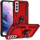 Samsung Galaxy S22 Hoesje Hybride Kickstand Back Cover Rood afbeelding 1