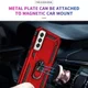 Samsung Galaxy S22 Hoesje Hybride Kickstand Back Cover Rood afbeelding 5