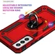 Samsung Galaxy S22 Hoesje Hybride Kickstand Back Cover Rood afbeelding 7