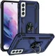 Samsung Galaxy S22 Plus Hoesje Hybride Kickstand Back Cover Blauw afbeelding 1