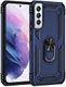 Samsung Galaxy S22 Plus Hoesje Hybride Kickstand Back Cover Blauw afbeelding 2