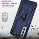 Samsung Galaxy S22 Plus Hoesje Hybride Kickstand Back Cover Blauw afbeelding 4