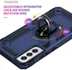 Samsung Galaxy S22 Plus Hoesje Hybride Kickstand Back Cover Blauw afbeelding 6