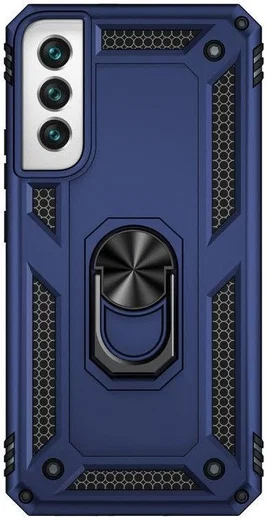 Samsung Galaxy S22 Plus Hoesje Hybride Kickstand Back Cover Blauw afbeelding 3