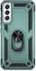 Samsung Galaxy S22 Plus Hoesje Hybride Kickstand Back Cover Groen afbeelding 3