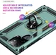 Samsung Galaxy S22 Ultra Hoesje Hybride Kickstand Back Cover Groen afbeelding 5