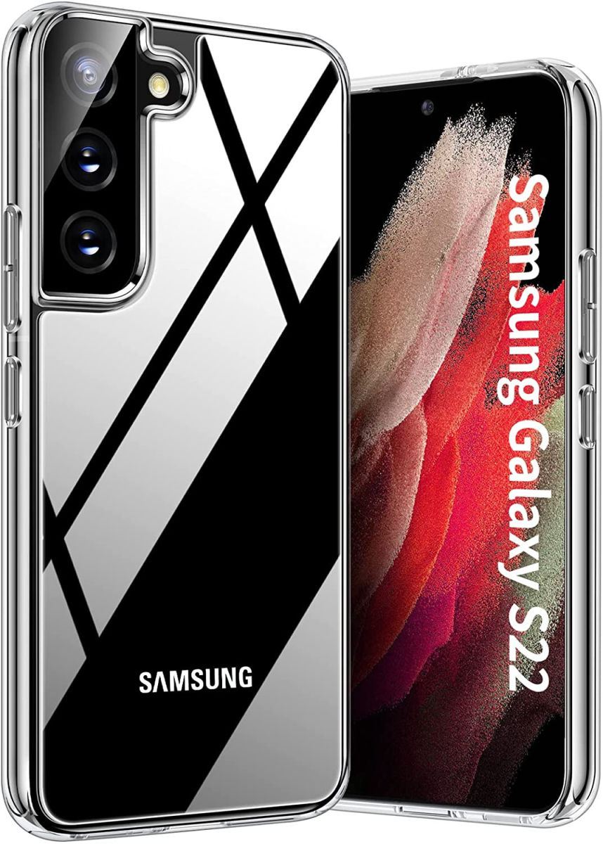 Samsung Galaxy S22 Hoesje Armor Back Cover Transparant afbeelding 2