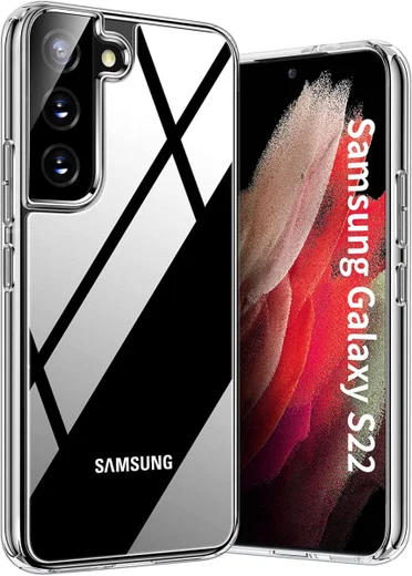 Samsung Galaxy S22 Hoesje Armor Back Cover Transparant afbeelding 2