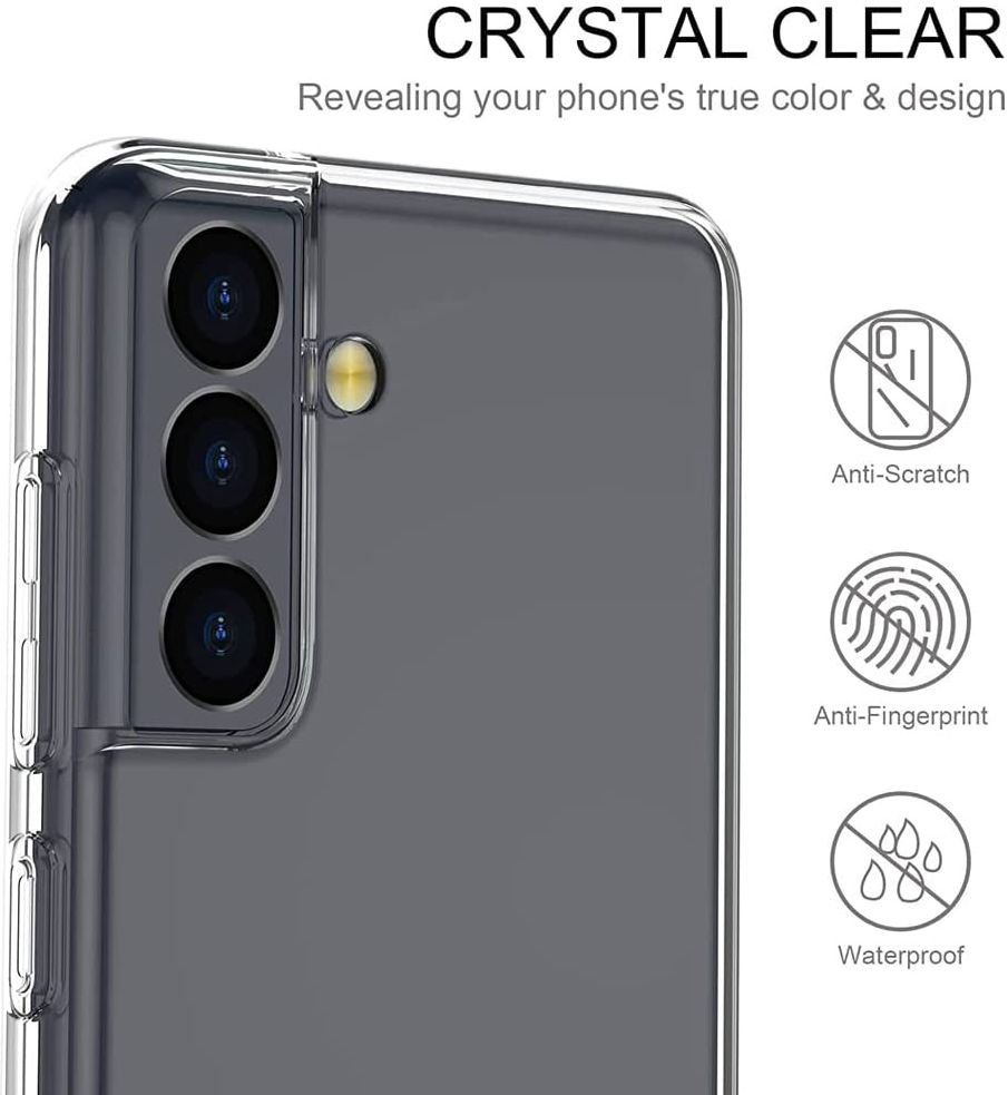 Samsung Galaxy S22 Hoesje Armor Back Cover Transparant afbeelding 5