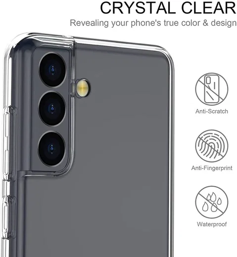 Samsung Galaxy S22 Hoesje Armor Back Cover Transparant afbeelding 5
