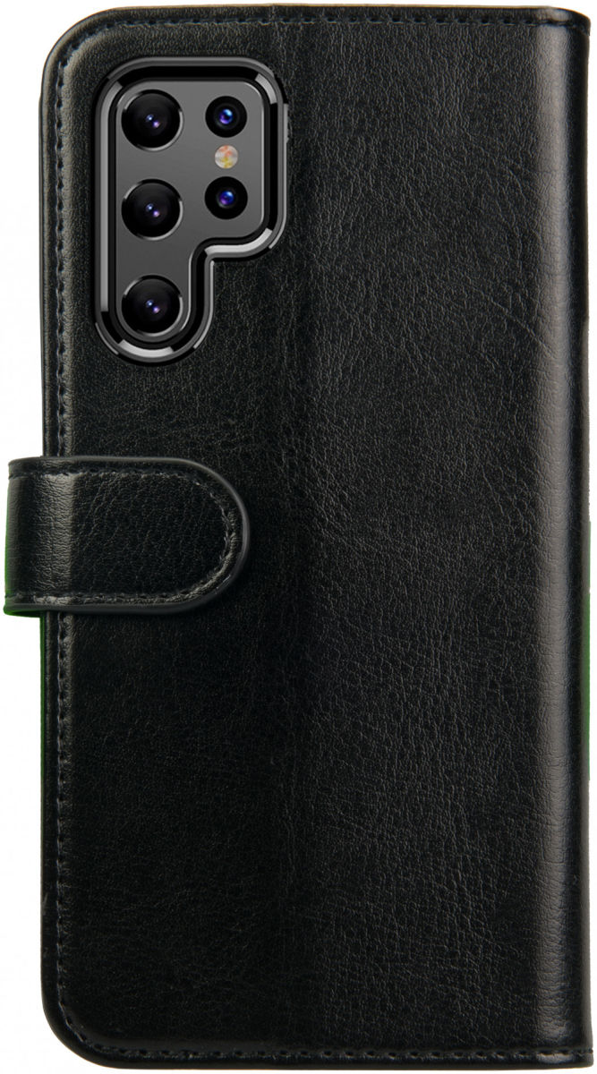 Rosso Element Samsung Galaxy S22 Ultra Hoesje Book Cover Wallet Zwart afbeelding 2
