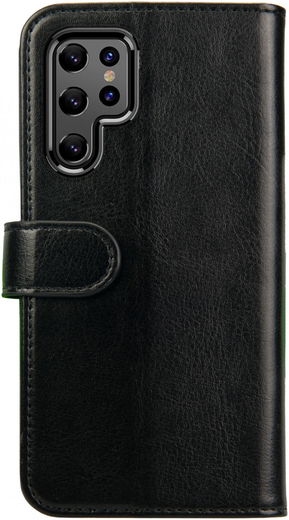 Rosso Element Samsung Galaxy S22 Ultra Hoesje Book Cover Wallet Zwart afbeelding 2