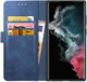 Rosso Element Samsung Galaxy S22 Ultra Hoesje Book Cover Wallet Blauw afbeelding 1