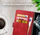 Rosso Element Samsung Galaxy S22 Ultra Hoesje Book Cover Wallet Rood afbeelding 4