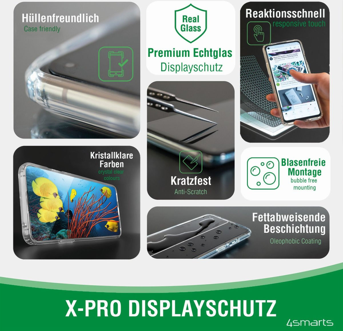 4smarts Second Glass X-Pro Samsung Galaxy A03s/A02s Screen Protector afbeelding 8