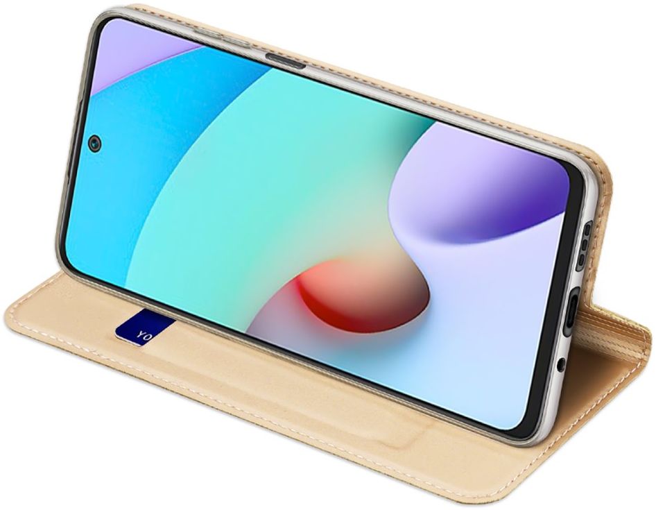 Dux Ducis Skin Pro Series Xiaomi Redmi 10 Hoesje Portemonnee Goud afbeelding 8