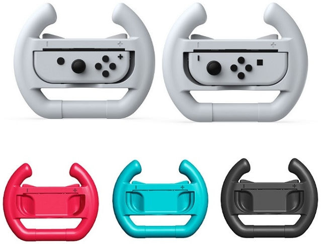 Universeel Nintendo Switch Stuur en Controller Zwart en Zwart (2-Pack) afbeelding 4