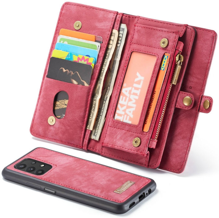 CaseMe 008 Samsung A32 5G Hoesje Book Case en Back Cover Rood afbeelding 1
