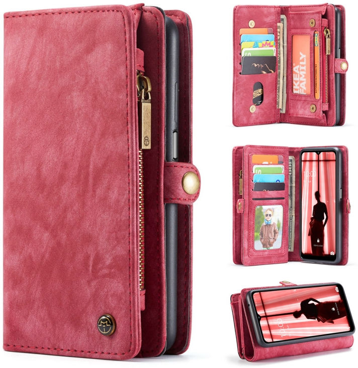 CaseMe 008 Samsung A32 5G Hoesje Book Case en Back Cover Rood afbeelding 8
