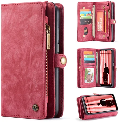 CaseMe 008 Samsung A32 5G Hoesje Book Case en Back Cover Rood afbeelding 8