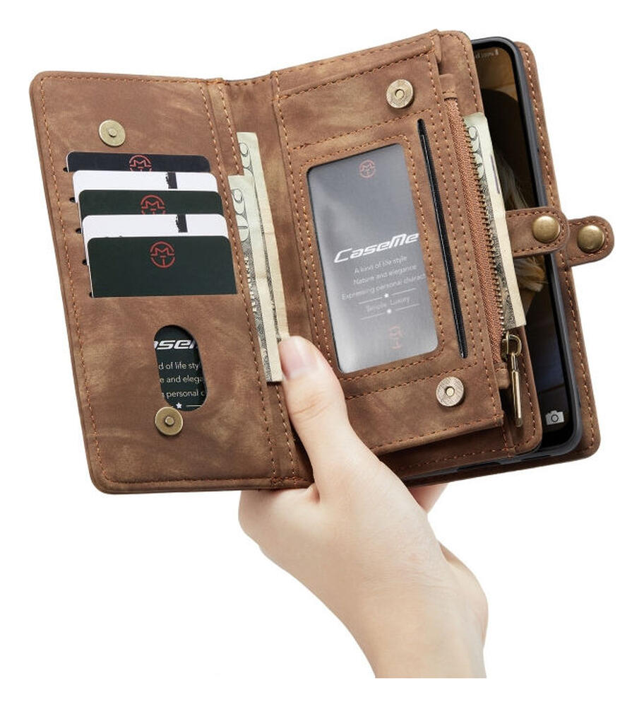 CaseMe 008 Samsung A32 5G Hoesje Book Case en Back Cover Bruin afbeelding 4