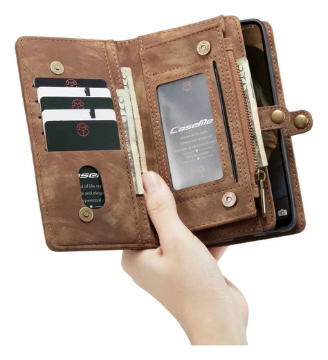 CaseMe 008 Samsung A32 5G Hoesje Book Case en Back Cover Bruin afbeelding 4