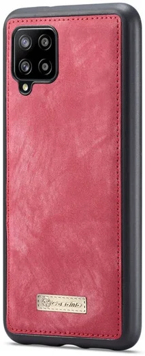CaseMe 008 Samsung Galaxy A12 Hoesje Book Case en Back Cover Rood afbeelding 5