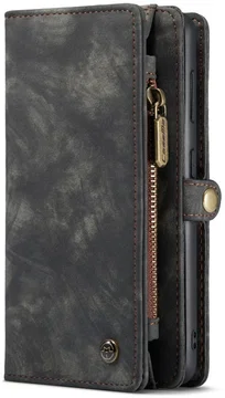 CaseMe 008 Samsung Galaxy S21 FE Hoesje Book Case Back Cover Zwart