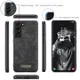 CaseMe 008 Samsung Galaxy S21 FE Hoesje Book Case Back Cover Zwart afbeelding 7