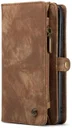 CaseMe 008 Samsung Galaxy S21 FE Hoesje Book Case Back Cover Bruin