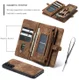 CaseMe 008 Samsung Galaxy S21 FE Hoesje Book Case Back Cover Bruin afbeelding 5