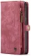 CaseMe 008 Samsung Galaxy S21 FE Hoesje Book Case Back Cover Rood