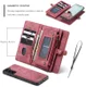CaseMe 008 Samsung Galaxy S21 FE Hoesje Book Case Back Cover Rood afbeelding 5