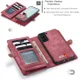 CaseMe 008 Samsung Galaxy S21 FE Hoesje Book Case Back Cover Rood afbeelding 6