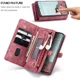 CaseMe 008 Samsung Galaxy S21 FE Hoesje Book Case Back Cover Rood afbeelding 7