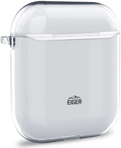 Eiger Glacier Apple AirPods Hoesje met Karabijnhaak Transparant afbeelding 3