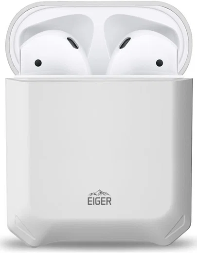 Eiger North Apple AirPods Hoesje Schokbestendig Wit afbeelding 2