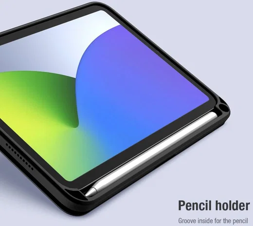 Nillkin Bevel Apple iPad Mini 7/6 Hoes Tri-Fold Book Case Blauw afbeelding 11