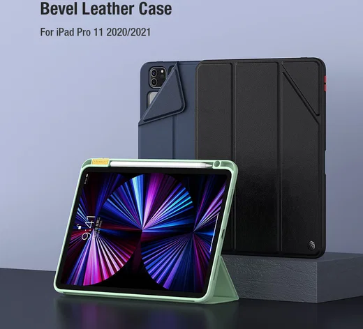 Nillkin Apple iPad Pro 11 (2020/2021) Hoes Tri-Fold Book Case Zwart afbeelding 14