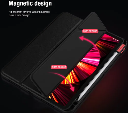 Nillkin Apple iPad Pro 11 (2020/2021) Hoes Tri-Fold Book Case Zwart afbeelding 4