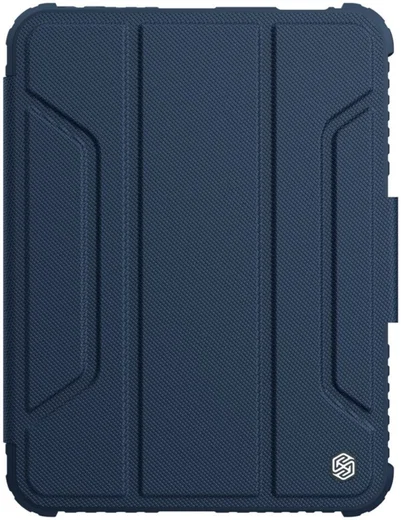 Nillkin Apple iPad Mini 6 Hoes Tri-Fold Book Case Camera Slider Blauw afbeelding 2