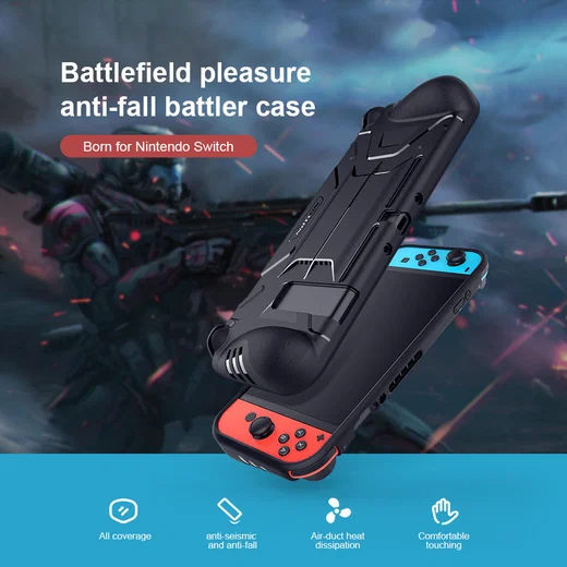 Nillkin Battler Case Nintendo Switch Hoesje Dun en Flexibel TPU Zwart afbeelding 4
