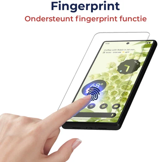 Rosso Google Pixel 6 Tempered Glass Fingerprint & Case Friendly afbeelding 2