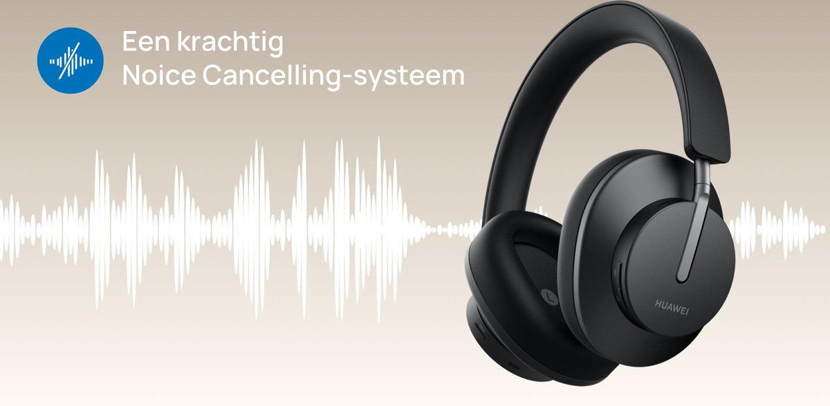 Huawei FreeBuds Studio Draadloze Bluetooth Over-Ear Koptelefoon Zwart afbeelding 9