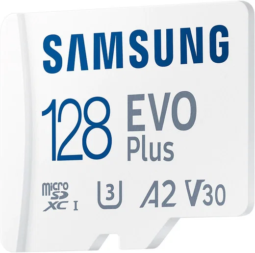 Samsung EVO Plus MicroSDXC Geheugenkaart 130MB/s met Adapter 128GB Wit afbeelding 2