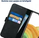 Rosso Deluxe Samsung Galaxy A33 Hoesje Echt Leer Book Case Zwart afbeelding 5