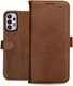 Rosso Deluxe Samsung Galaxy A33 Hoesje Echt Leer Book Case Bruin afbeelding 9
