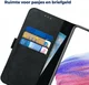 Rosso Deluxe Samsung Galaxy A53 Hoesje Echt Leer Book Case Zwart afbeelding 5