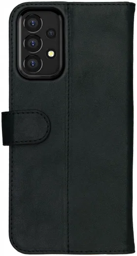 Rosso Deluxe Samsung Galaxy A53 Hoesje Echt Leer Book Case Zwart afbeelding 9