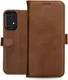 Rosso Deluxe Samsung Galaxy A53 Hoesje Echt Leer Book Case Bruin afbeelding 8